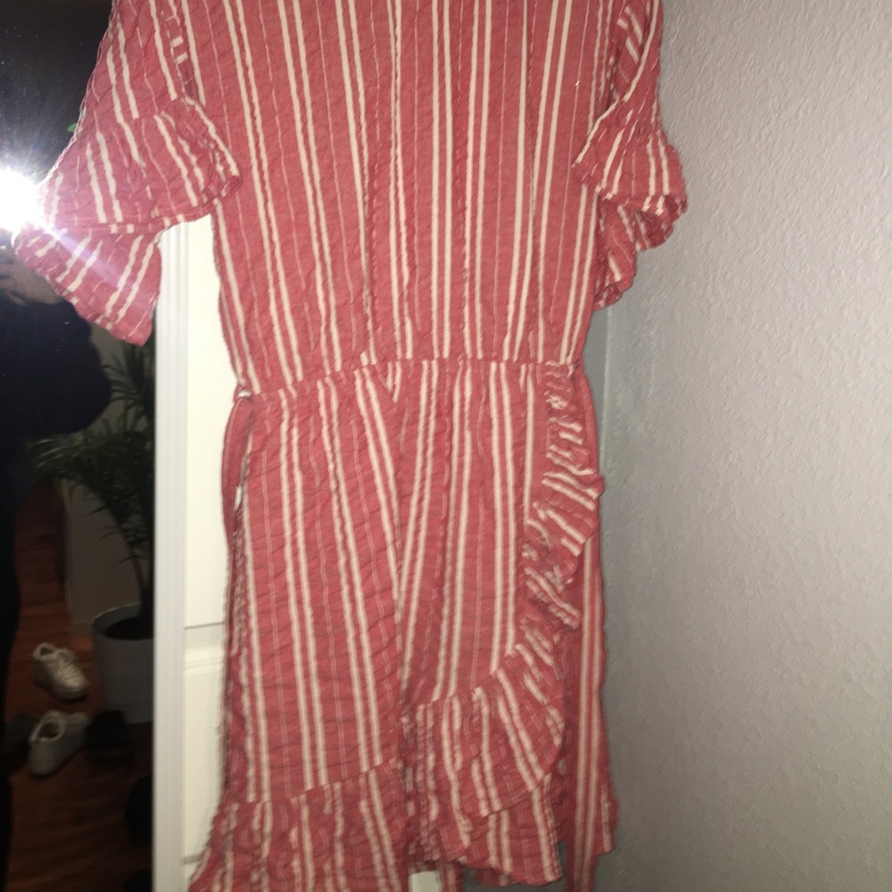 ruffle mini dress